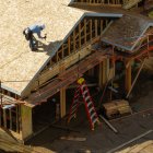 Vivienda en construcción en California (Archivo)