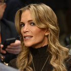 US political commentator Megyn Kelly looks on before the start of the Senate Armed Services Committee confirmation hearing for Pete Hegseth, US President-elect Donald Trump's nominee for Defense Secretary, on Capitol Hill on January 14, 2025 in Washington, DC. (Photo by SAUL LOEB / AFP)