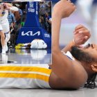 Momento en el que Moses Moody sufrió una escalofriante lesión frente a los Mavericks.