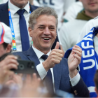 El primer ministro esloveno, Robert Golob, en las gradas antes del partido de octavos de final de la UEFA Euro 2024 en el Frankfurt Arena de Fráncfort, Alemania. Fecha de la fotografía: lunes 1 de julio de 2024.
