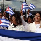 La brigada de 100 especialistas médicos cubanos en Honduras (Archivo)