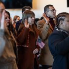 Ceremonia de naturalización de inmigrantes en EEUU