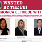 Mónica Witt, exagente de Estados Unidos buscada por el FBI.