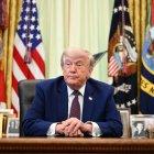 US President Donald Trump speaks to the press in the Oval Office of the White House in Washington, DC, on June 3, 2026. (Photo by Mandel NGAN / AFP)