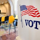 Centro de votación en Los Ángeles, California/ Frederic J. Brown
