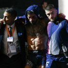 Aleksandre Topuria asiste a su hermano Ilia Topuria