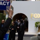 Protesta frente al edificio de Fox Corporation (Archivo)