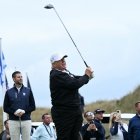 Donald Trump juga al golf en Aberdeenshire, Escocia/ Brendan Smialowski
