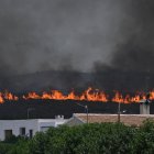 Imágenes del fuego en Almería