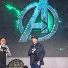 El presidente y director creativo de Marvel Studios, Kevin Feige, presenta el primer arte conceptual de 'Avengers 5' en BilibiliWorld 2026 en Shanghái, el 11 de julio de 2026.