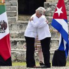 El expresidente mexicano Andrés Manuel López Obrador y el cubano Miguel Díaz-Canel
