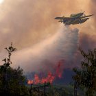 Imagen de los incendios en España y Francia