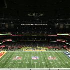 Vista del campo antes del inicio del Super Bowl LIX entre los Kansas City Chiefs y los Philadelphia Eagles