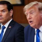 Marco Rubio junto a Donald Trump/ Aaron Schwartz