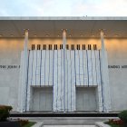 Fotografía de la fachada del Kennedy Center, el 28 de junio de 2026.