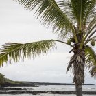 Nubes en el horizonte antes de la llegada del huracán Lane a Miloli'i, Hawái, en 2018