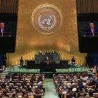 El presidente estadounidense Donald Trump se dirige a la 81.ª Asamblea General de las Naciones Unidas