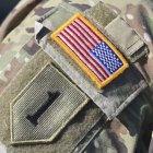 Bandera de Estados Unidos en un uniforme militar/ Frank Hoermann / SVEN SIMON