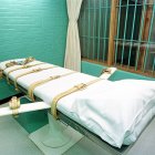 La "cámara de la muerte" de la Unidad de Huntsville del Departamento de Justicia Penal de Texas