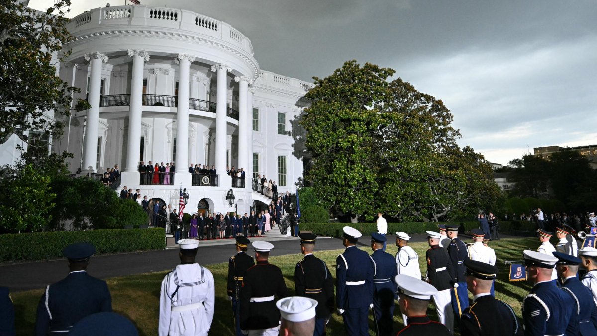 El presidente Joe Biden, anfitrión de una ceremonia oficial de llegada de los aliados de la OTAN