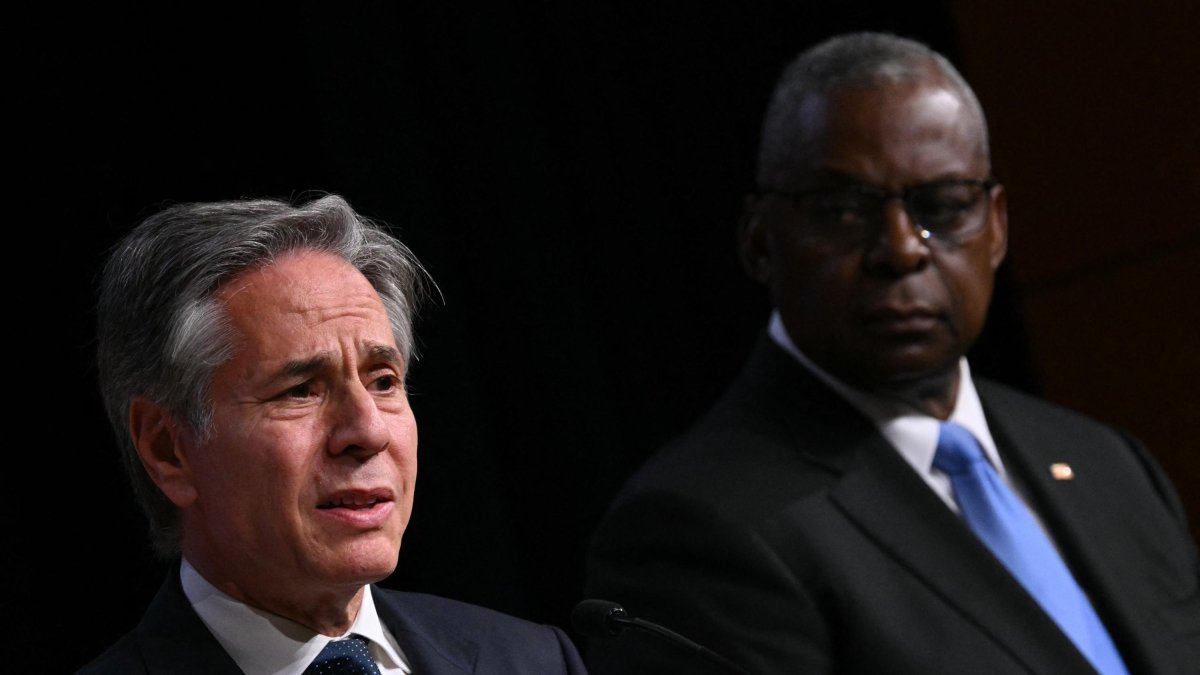 Antony Blinken y Lloyd Austin participaron de una conferencia de prensa en Australia/ Drew Angerer