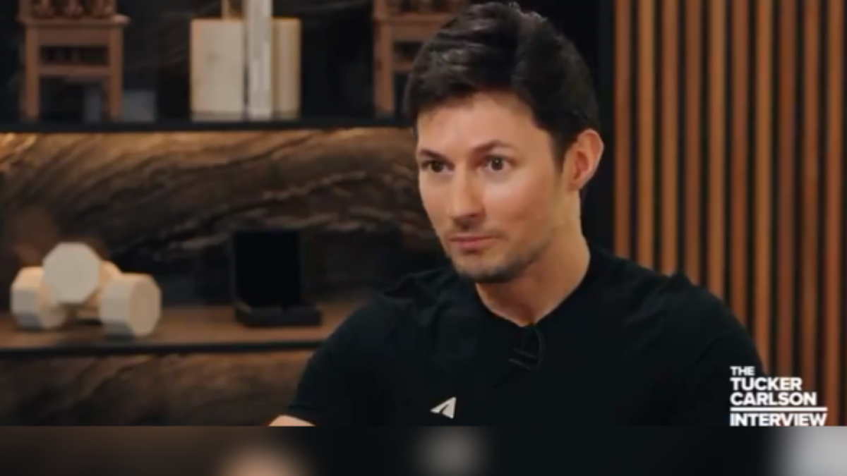 Pavel Durov durante una entrevista con Tucker Carlson en 'X'