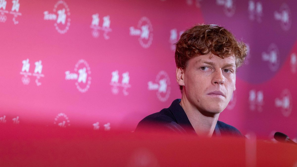 Jannik Sinner at a press conference