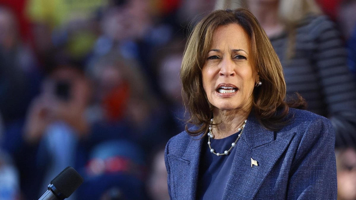 Kamala Harris, en un mitin
