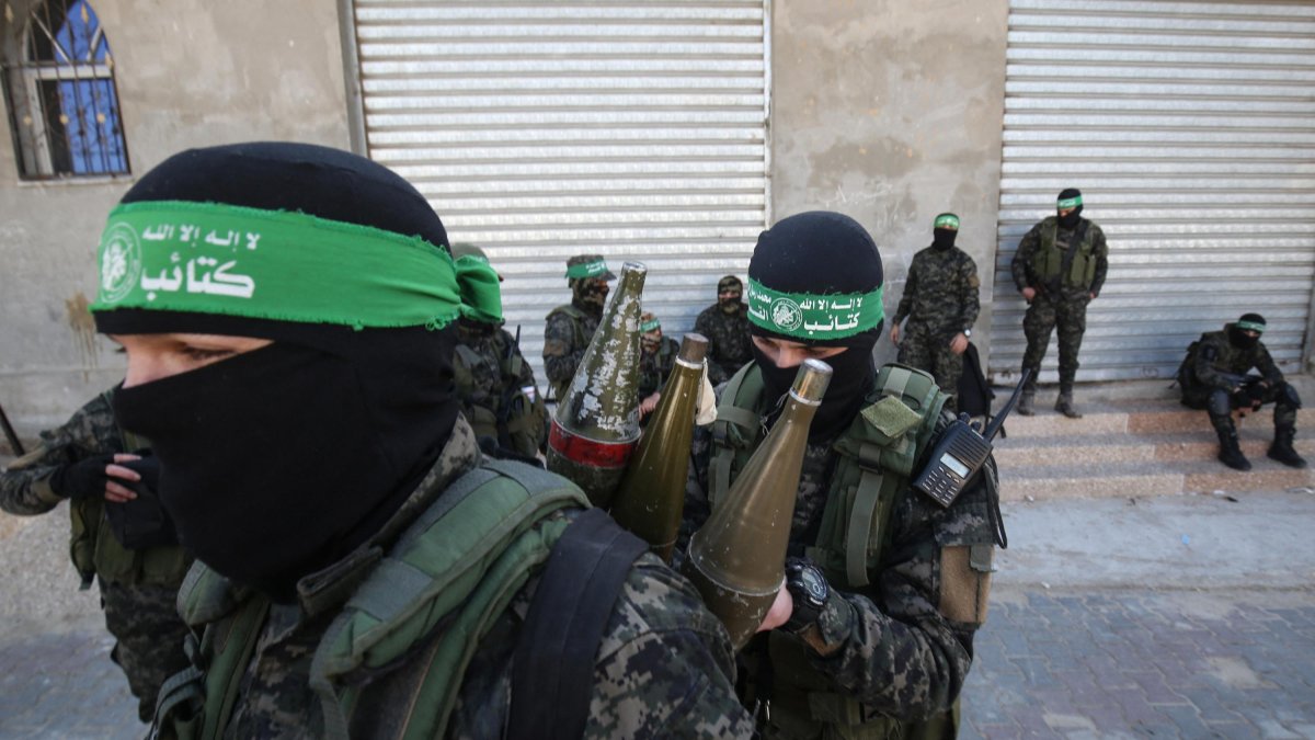 Hamas terrorists in Gaza.