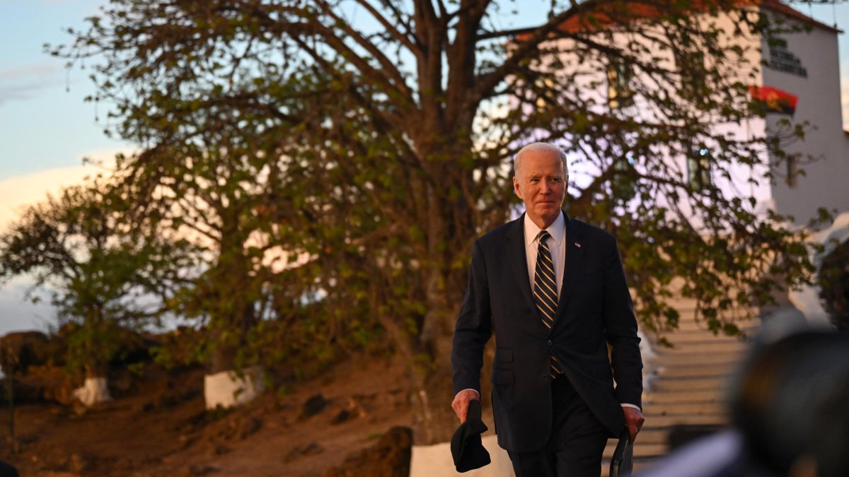 Joe Biden during his trip to Angola