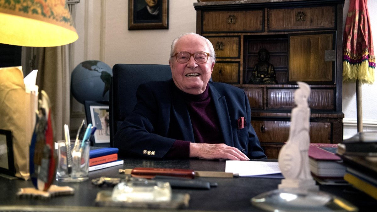 El político francés Jean-Marie Le Pen