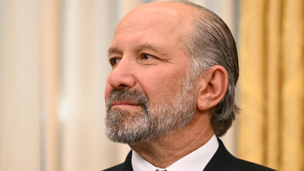 Howard Lutnick in the Oval Office/ Jim Watson