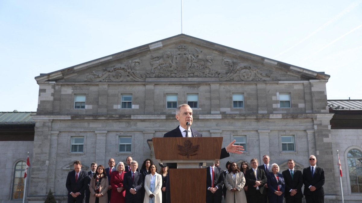 El primer ministro de Canadá, Mark Carney