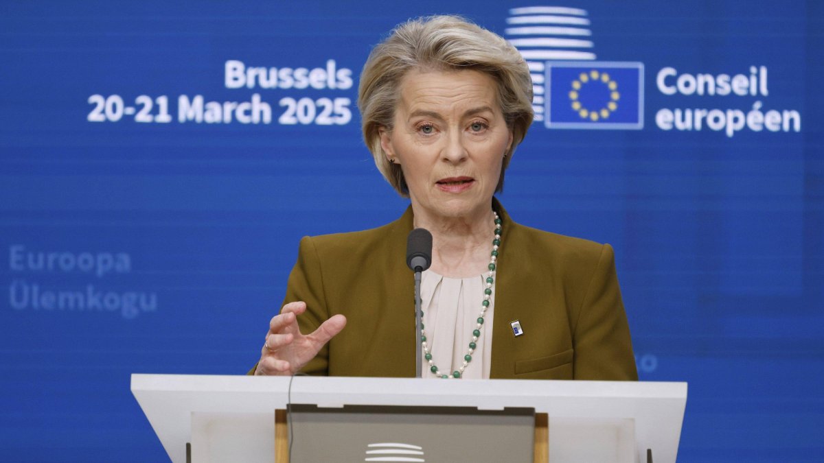 Von der Leyen en Bruselas/ Geert Vanden Wijngaert