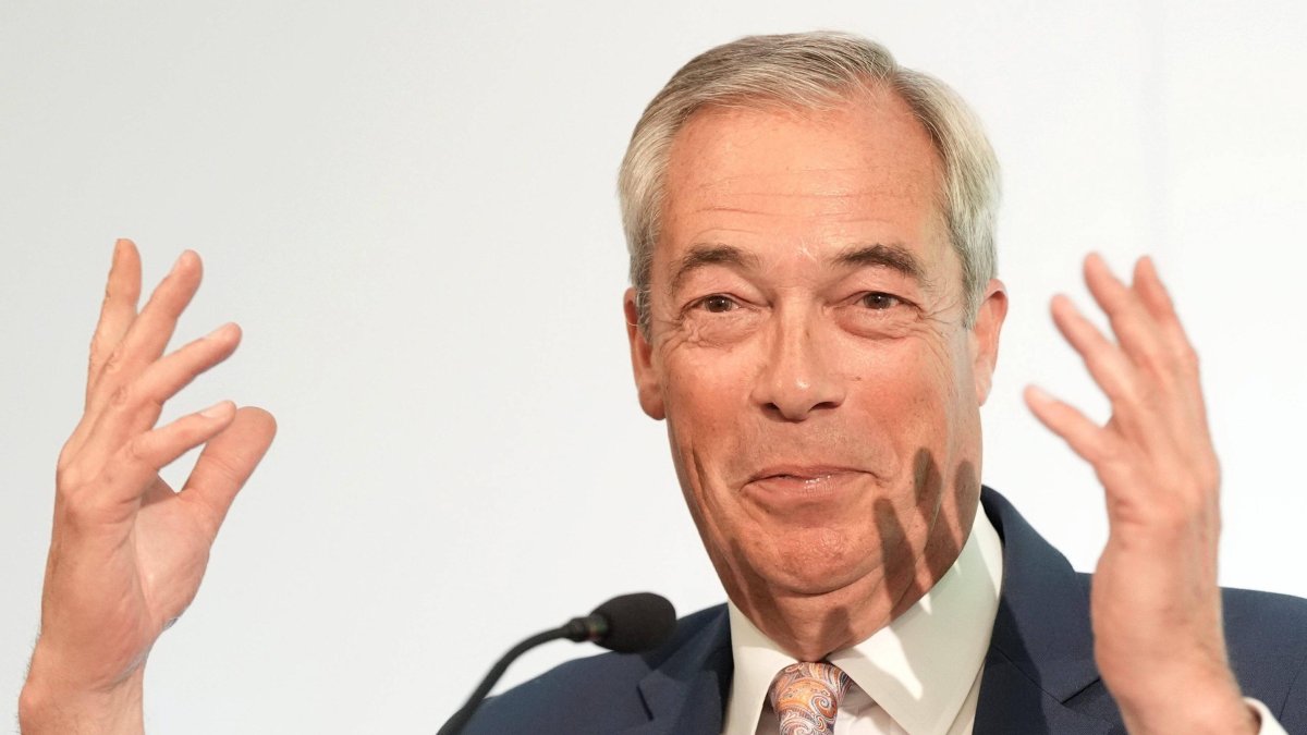 Nigel Farage, leader of Reform UK.