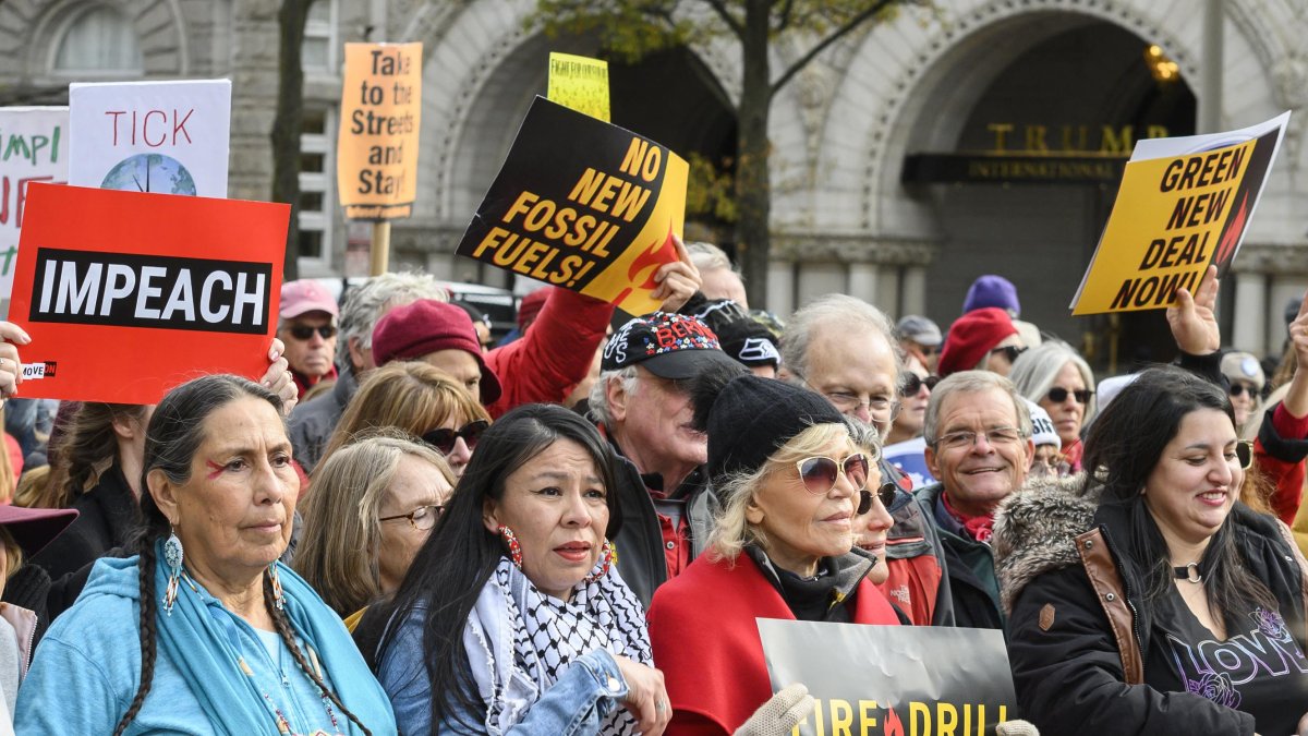 Protesta en NY por el cambio climático