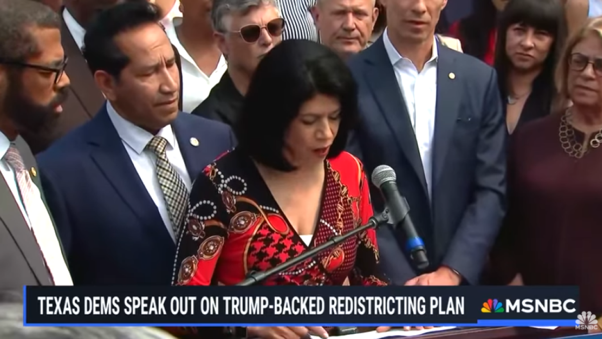 Texas Democrats at press conference in Boston.