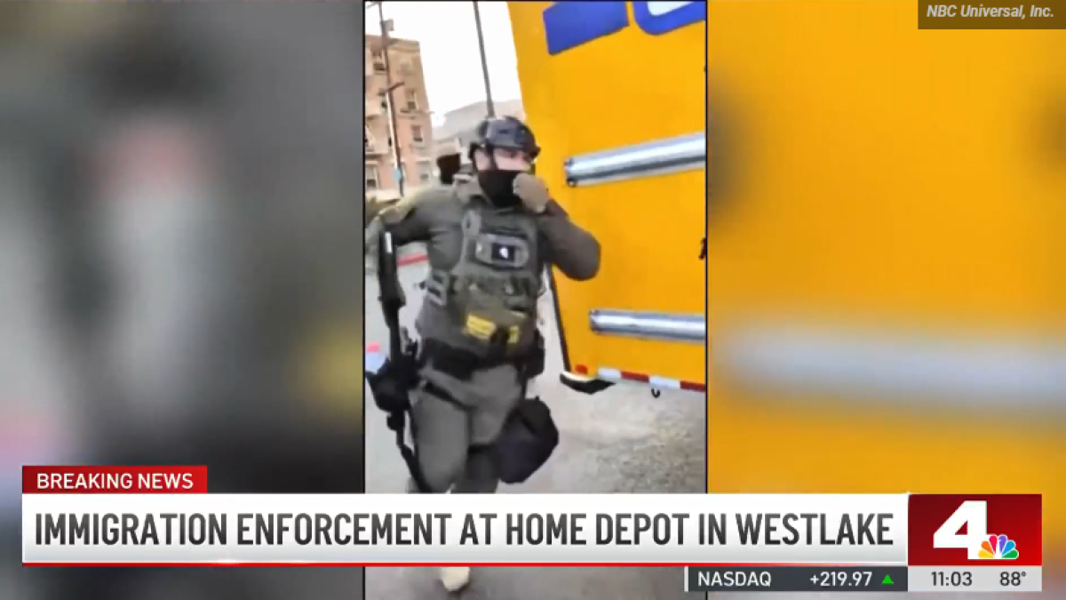 Redada de ICE en un Home Depot de LA