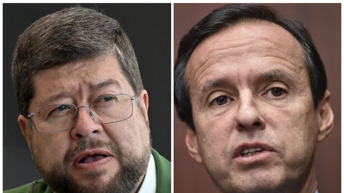 Candidatos presidenciales de Bolivia: Samuel Doria Medina (I) y Jorge Quiroga (D)