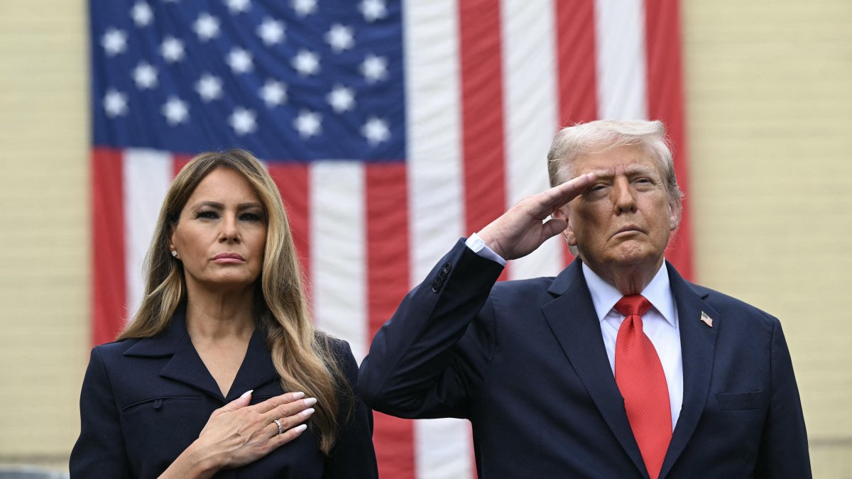 Donald Trump and Melania Trump.