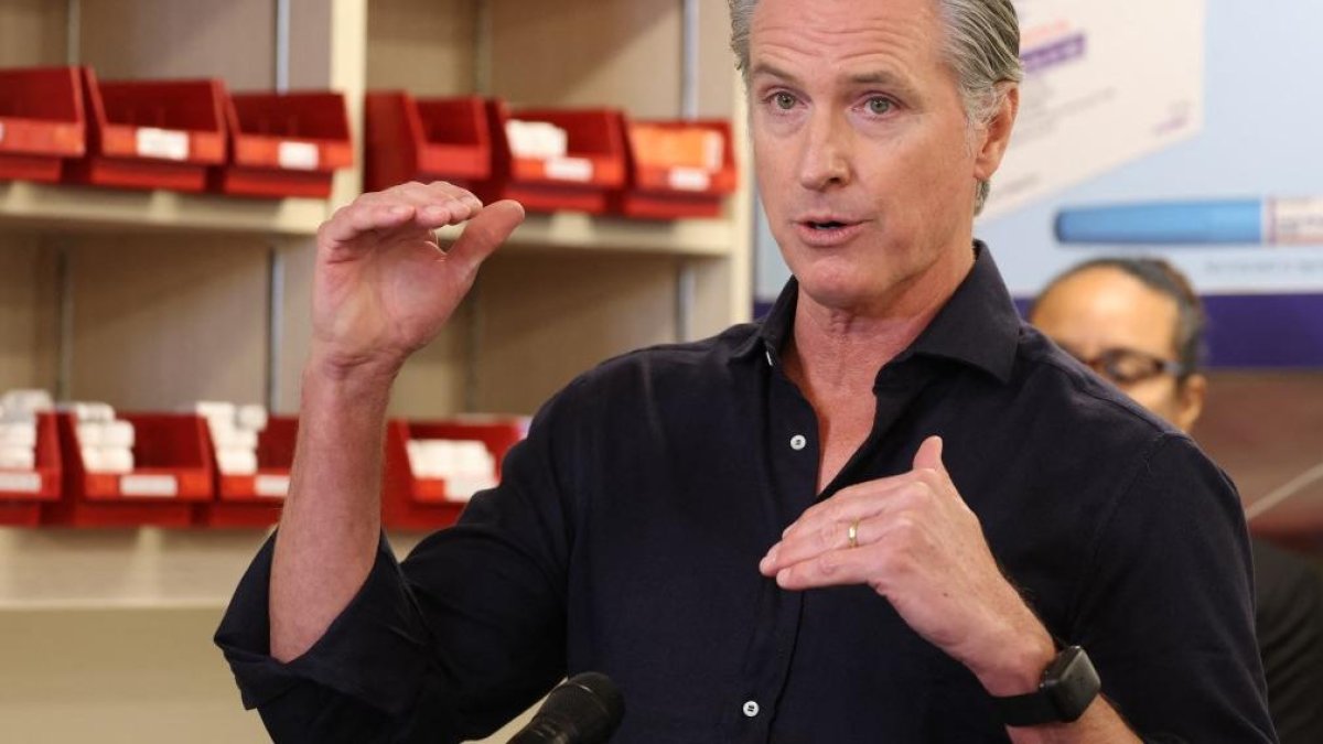 El gobernador de California, Gavin Newsom