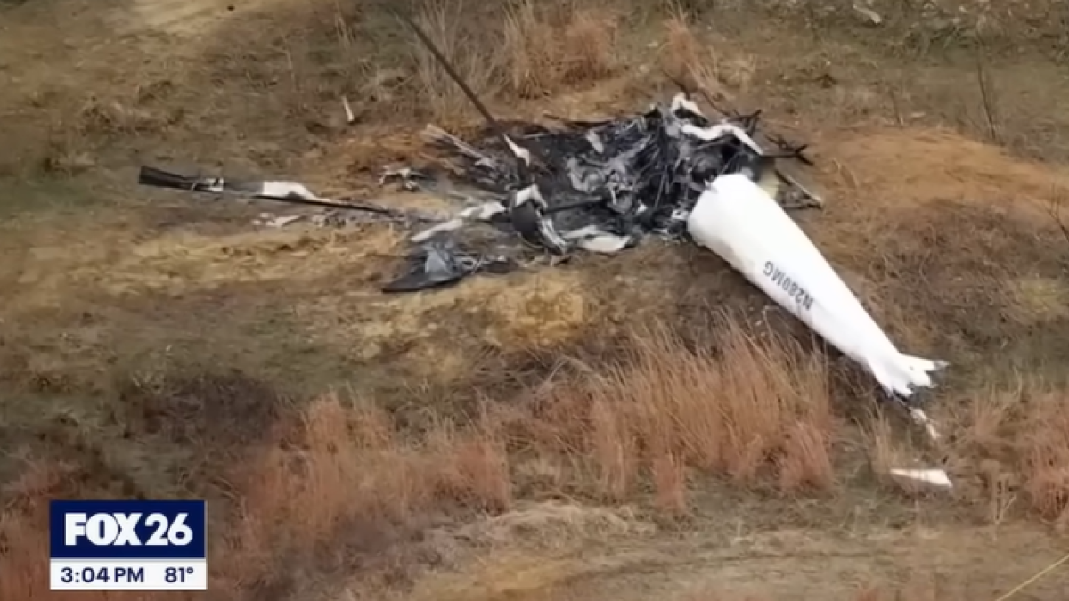 Accidente de helicóptero en Nueva Jersey/ Edit a partir de captura de pantalla