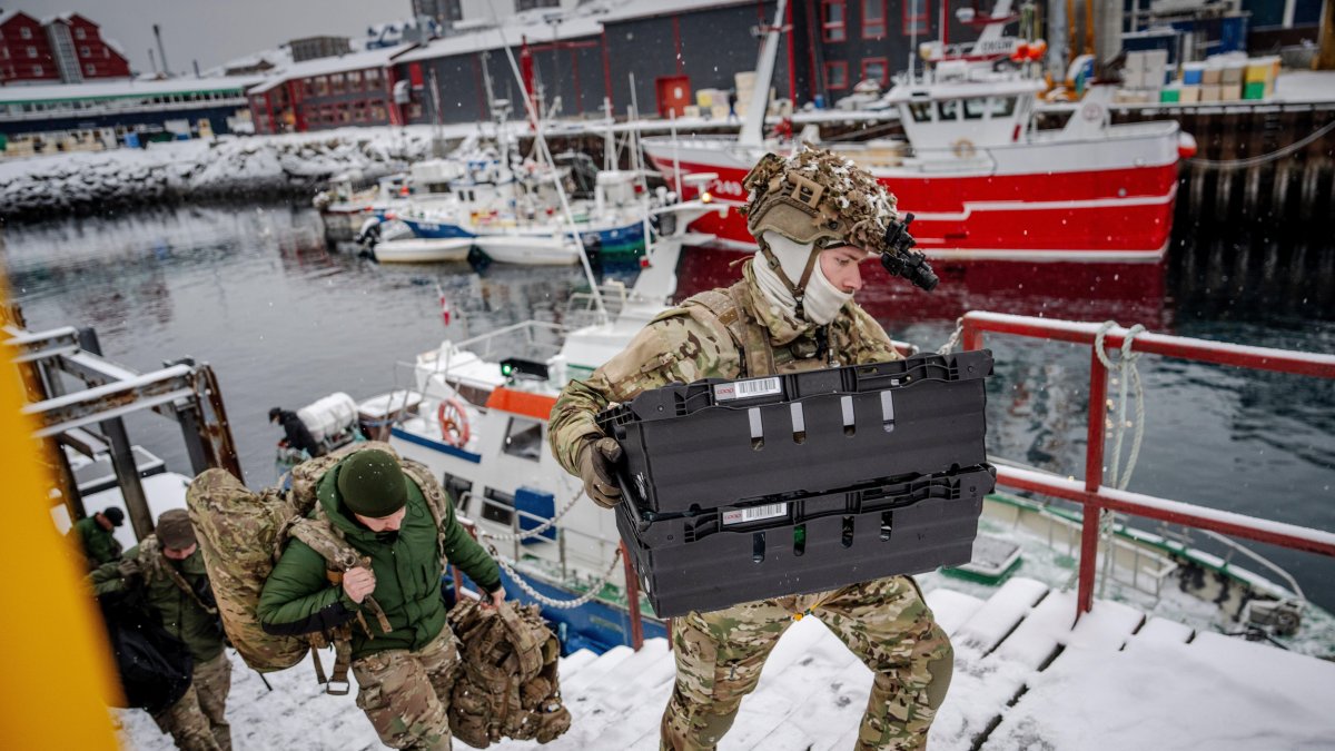 Danish soldiers in Nuuk, Greenland