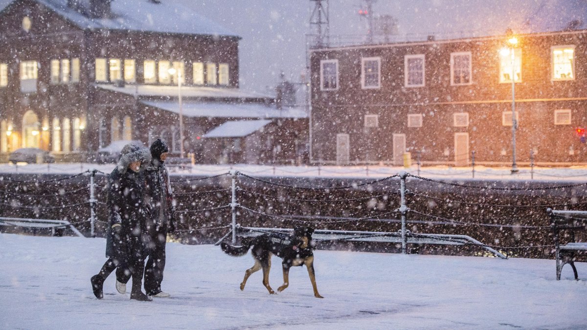 Tormenta invernal en Boston - Imagen de Archivo
