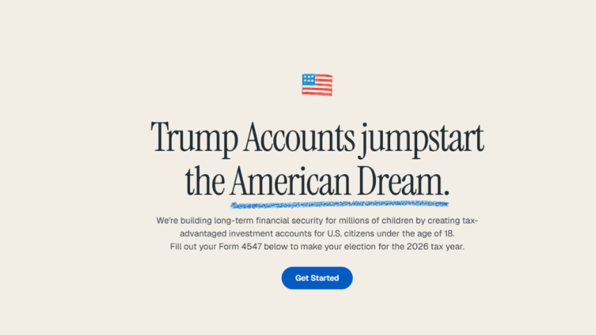 Official Trump Accounts website