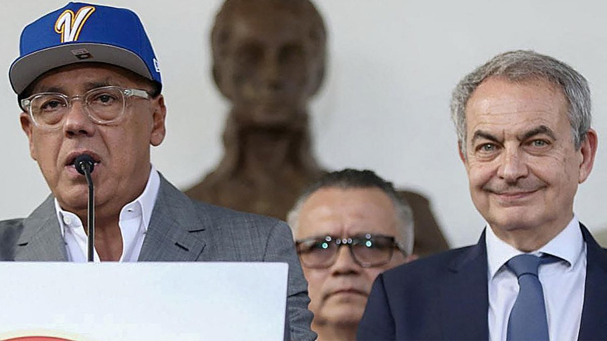 Zapatero y Jorge Rodríguez