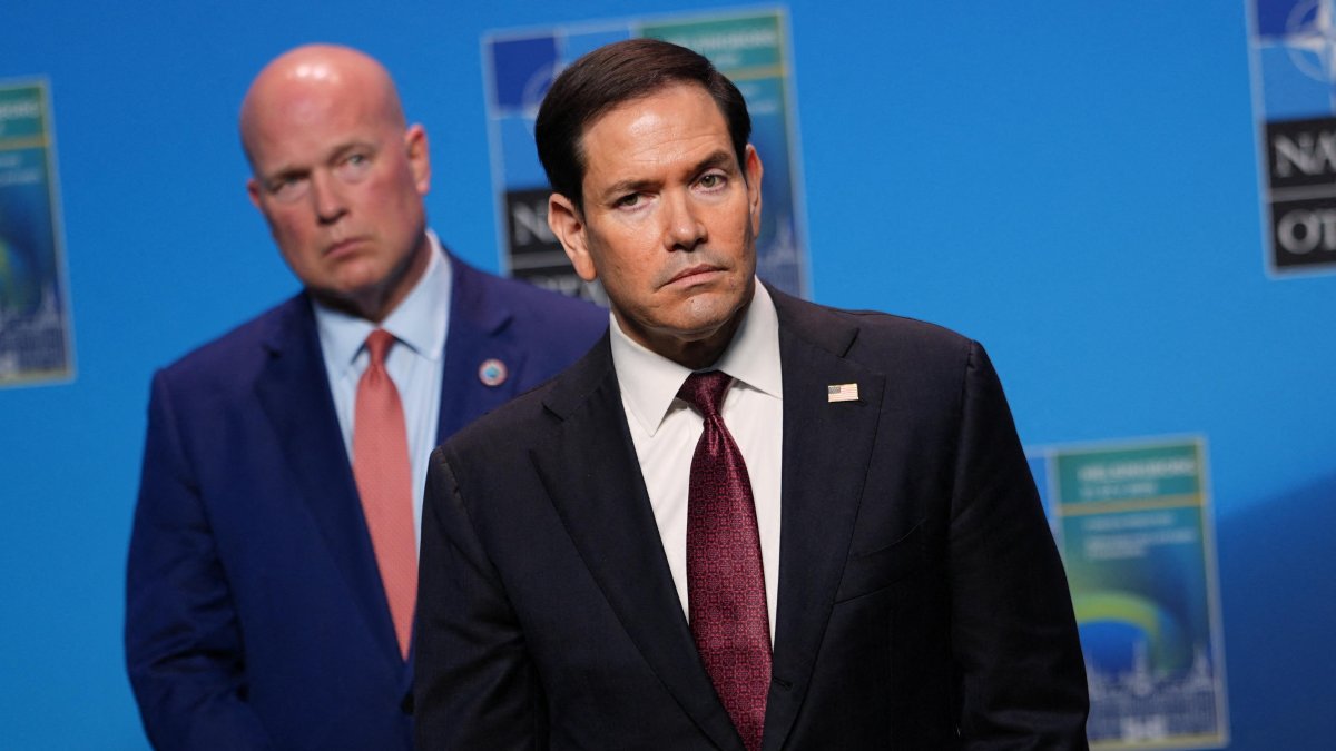 Secretary of State Marco Rubio in Sweden.