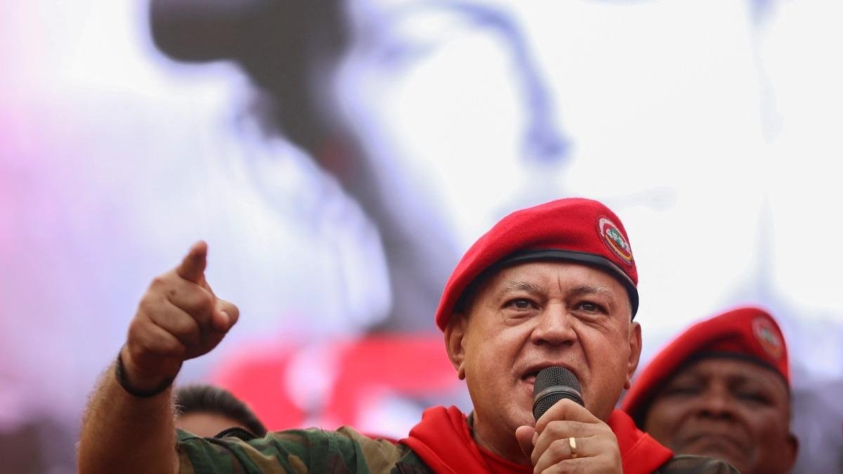 Diosdado Cabello, acusado por narcoterrorismo en EEUU, en una imagen de archivo