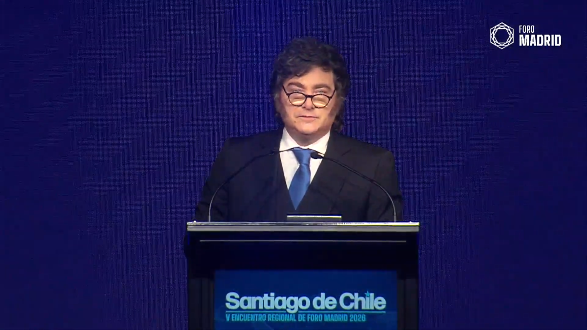President Javier Milei at Foro Madrid