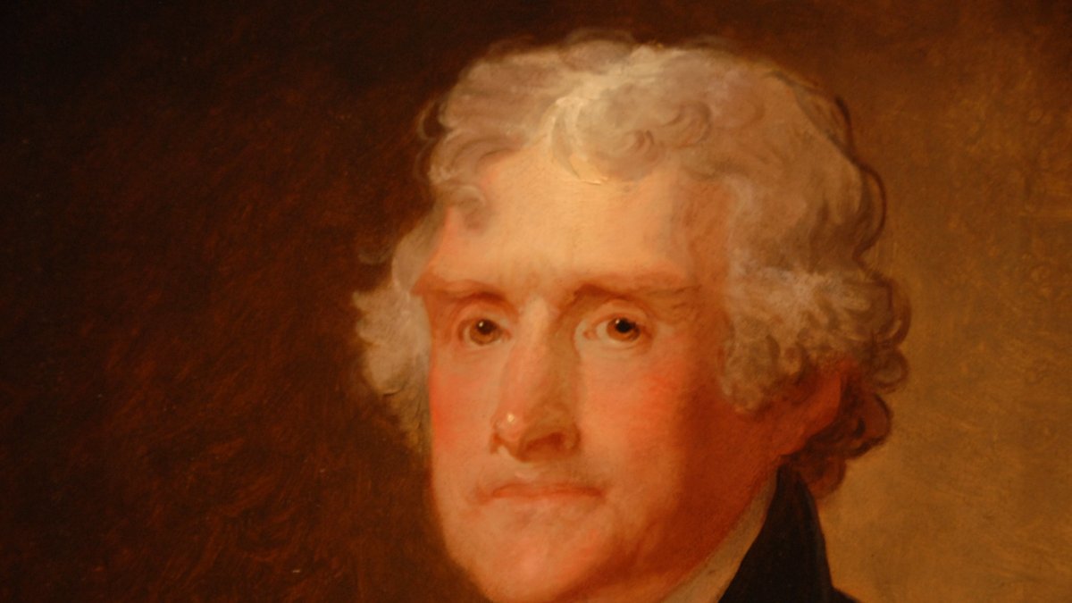 Thomas Jefferson, painted by Gilbert Stuart (Flickr - Metal Cris).